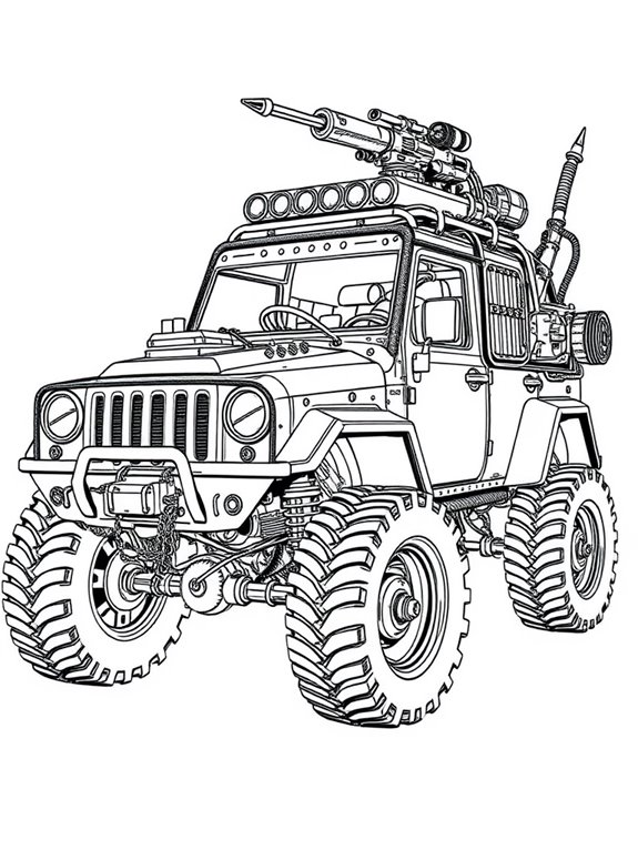 mad max car coloring page