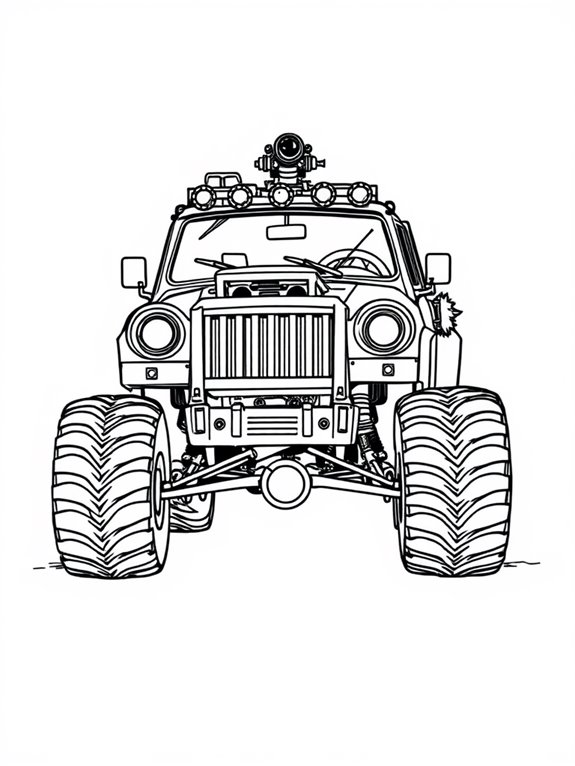 mad max themed coloring page