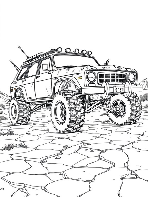 mad max vehicle coloring page