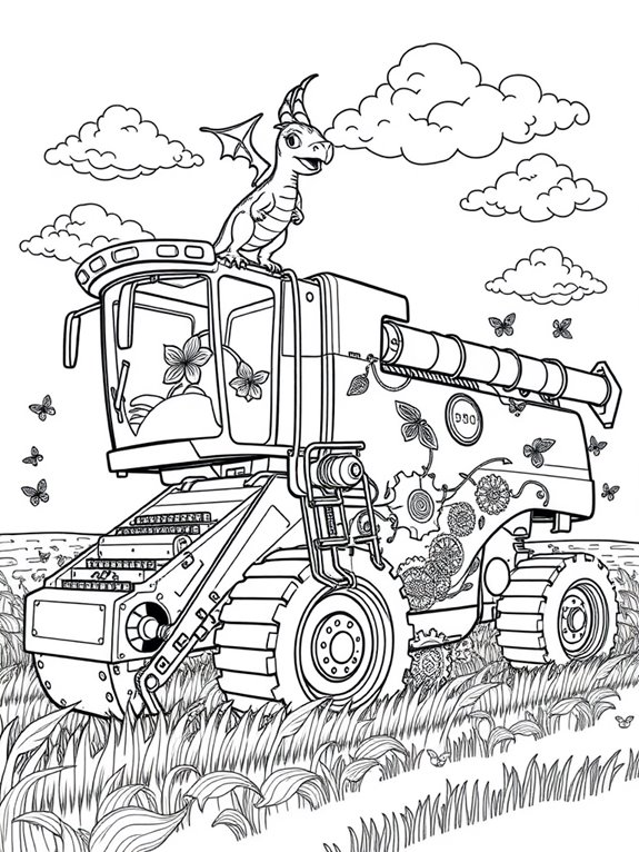 magical agricultural machine illustration