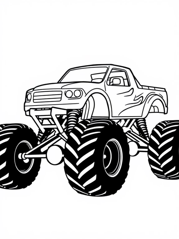 max d monster truck coloring