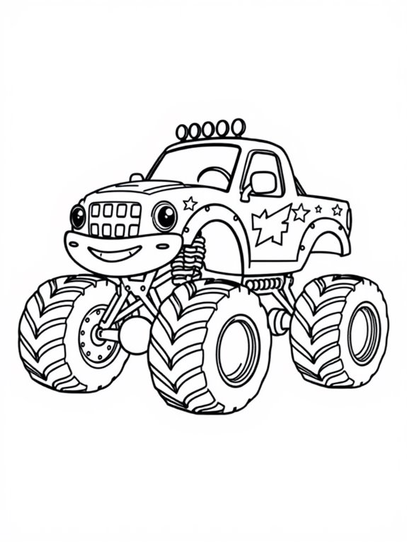 max d truck coloring fun