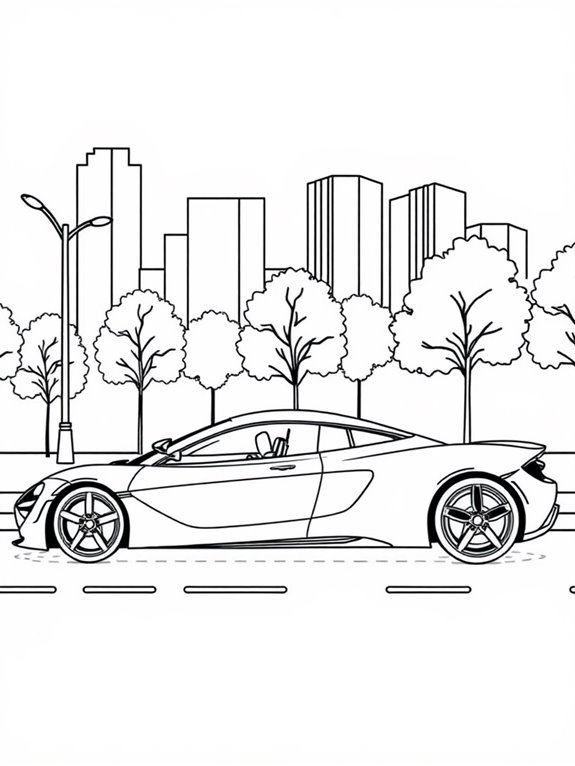 mclaren car city scene