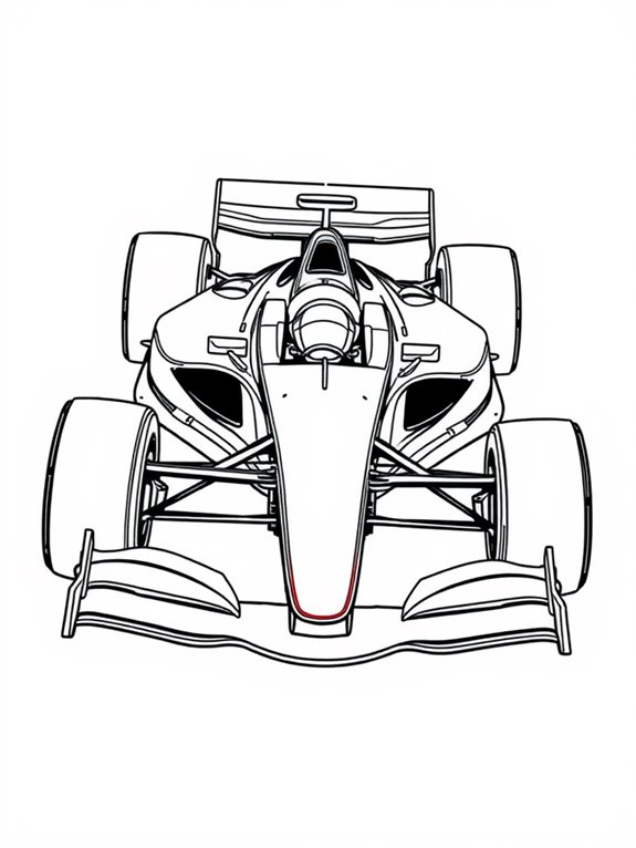 mclaren f1 car coloring page