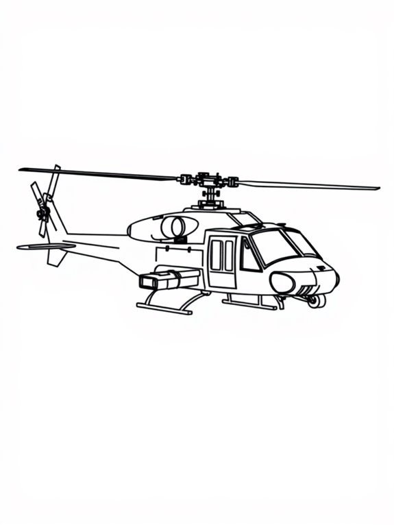 mini black hawk helicopter