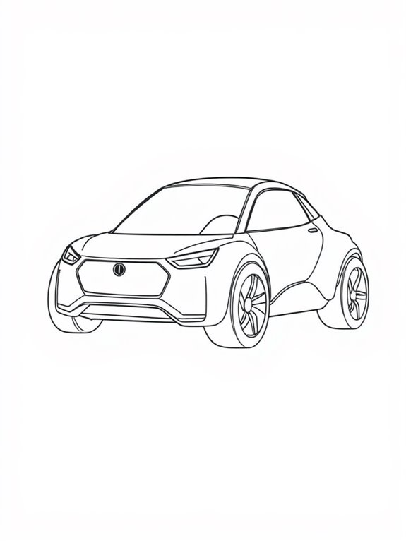 mini car coloring fun