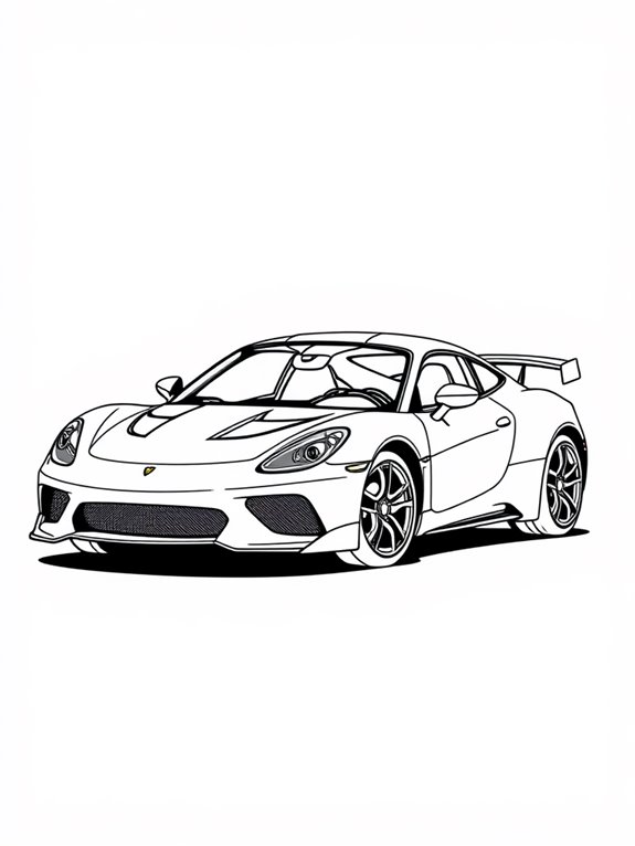 mini exotic car illustration