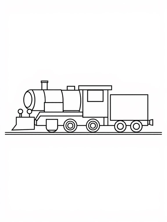 minimalist diesel train design