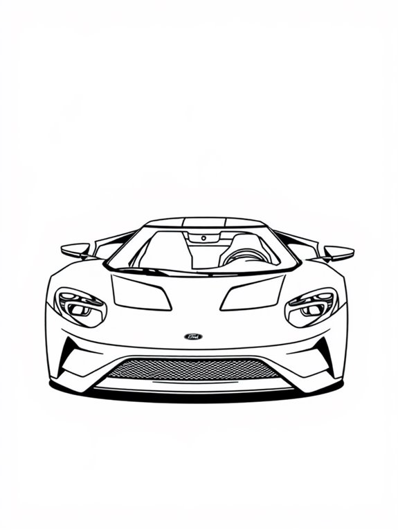 minimalist ford gt design