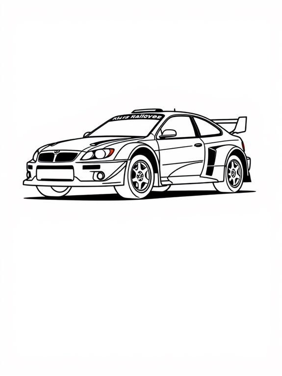 minimalist rally car design