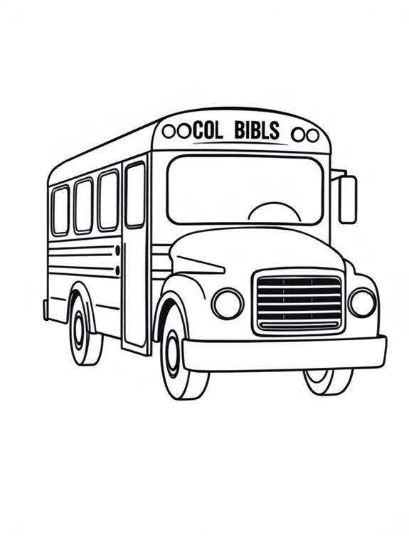 minimalist school bus design