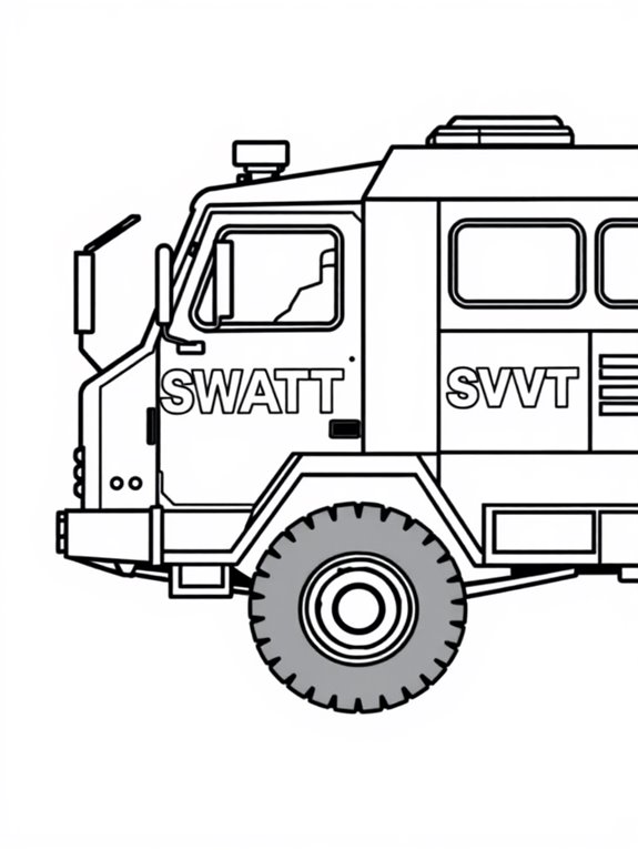 minimalist swat truck design