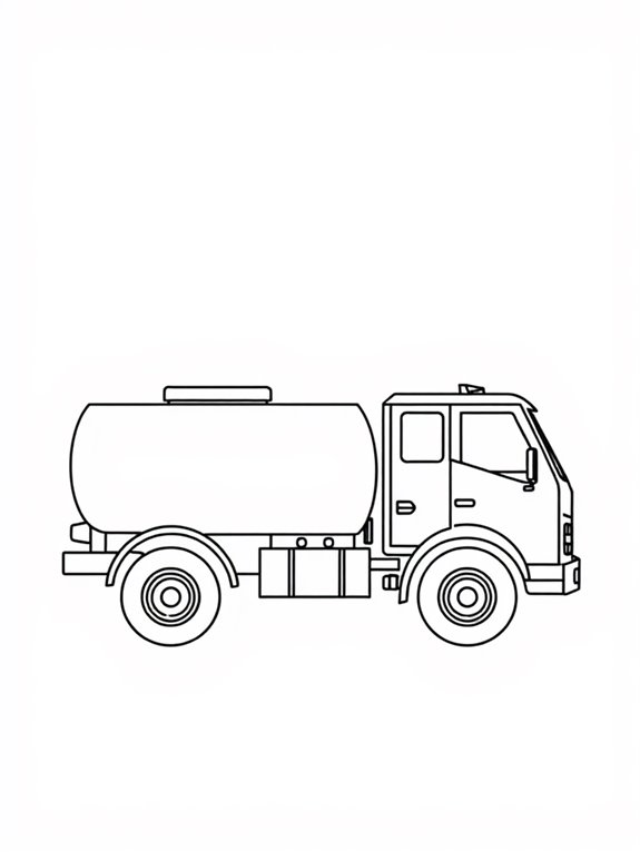 minimalist tanker truck design