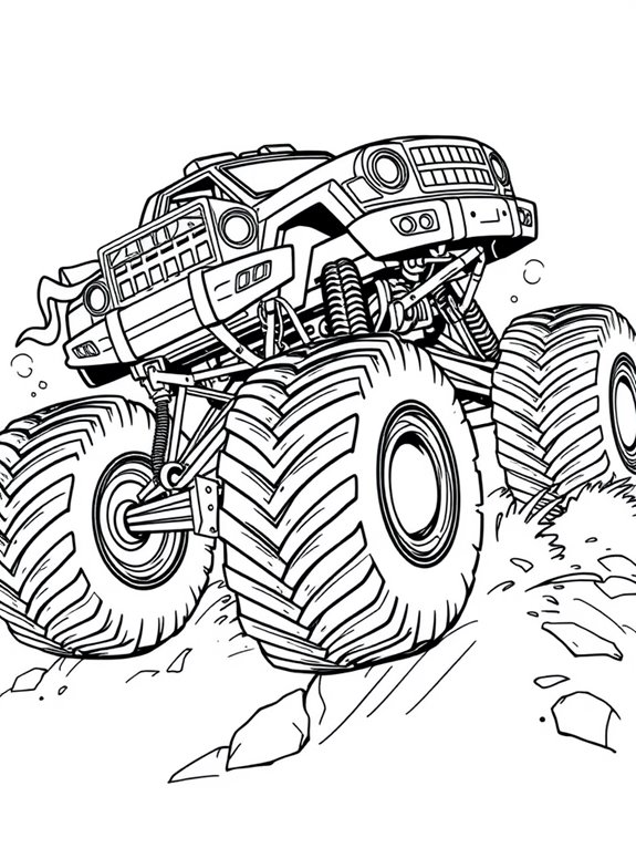 monster jam tire patterns