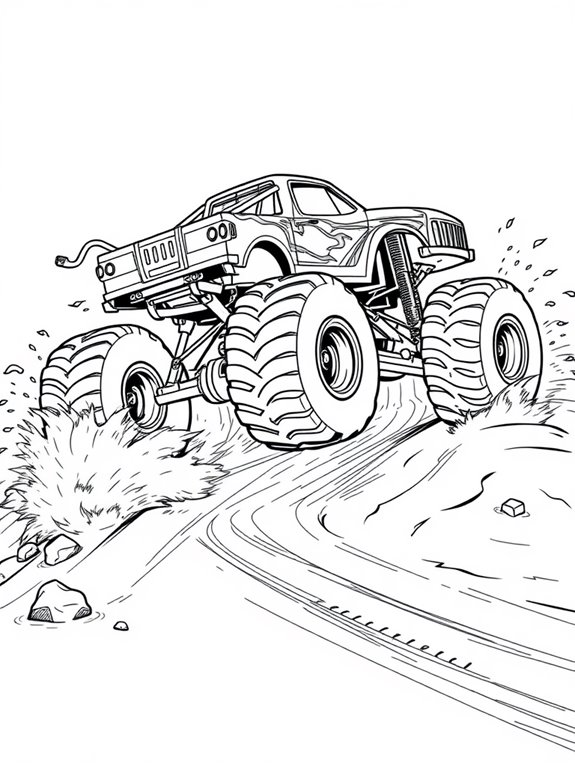 monster truck on track