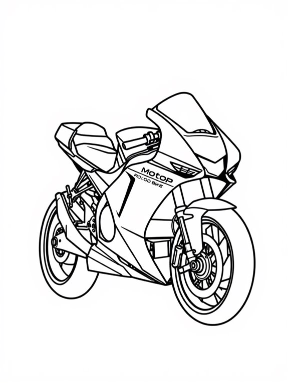 motogp bike coloring page