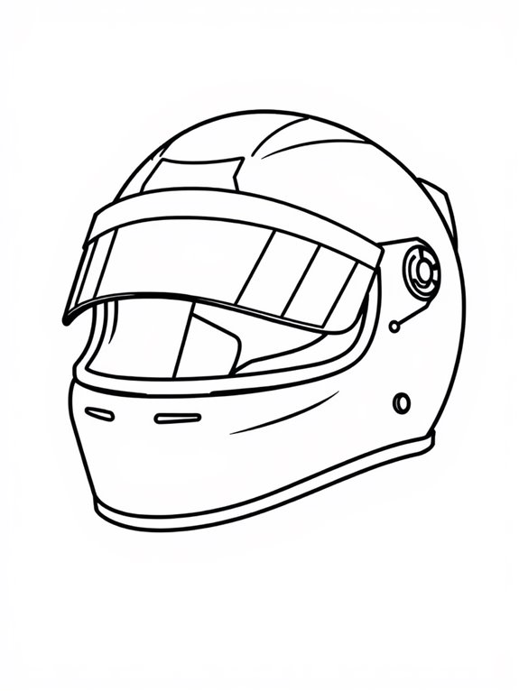 nascar helmet coloring activity