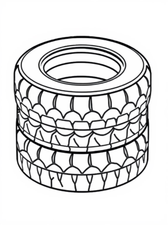 nascar tire stack art