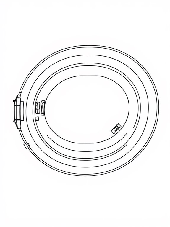 nascar track coloring page