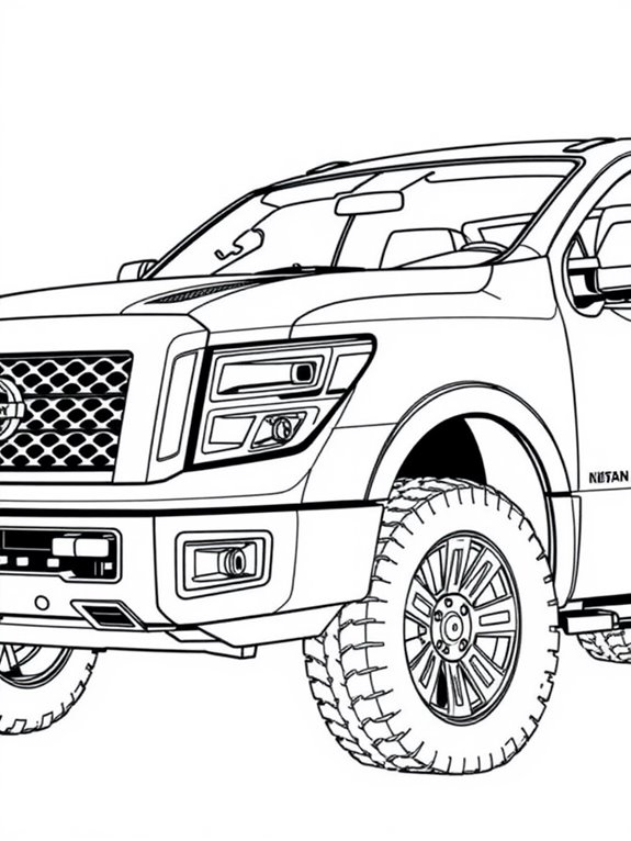 nissan titan coloring page