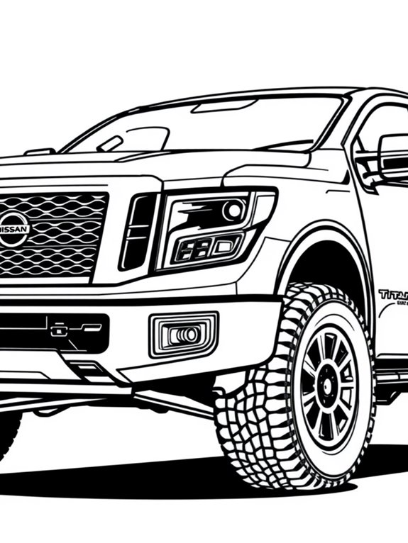 nissan titan coloring page