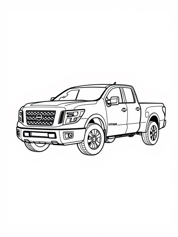 nissan titan coloring page