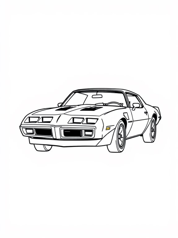 pontiac firebird coloring page