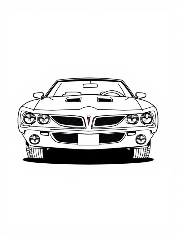 pontiac gto coloring page