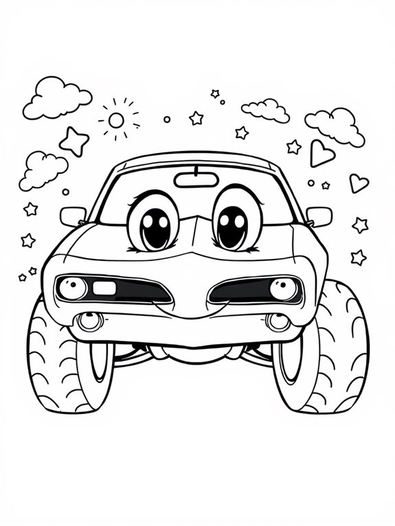 pontiac gto coloring page