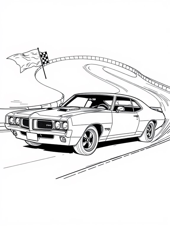 pontiac gto racing art