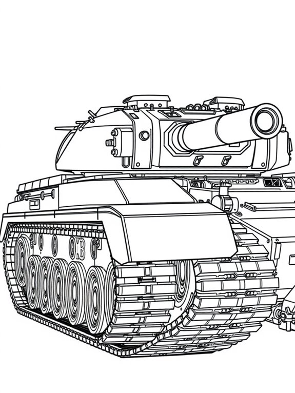 realistic military tank illustration