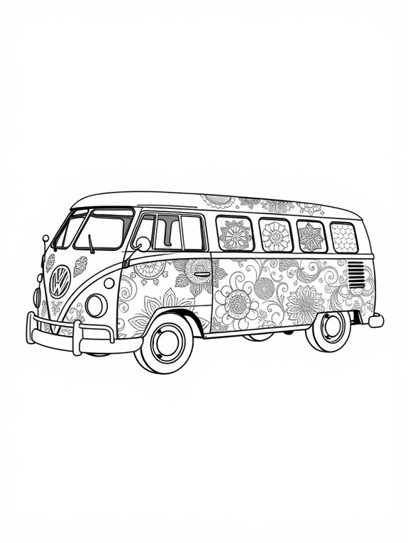 retro volkswagen bus design