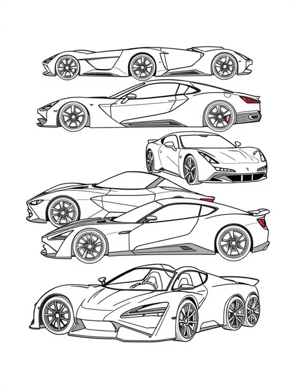 rimac car coloring activity