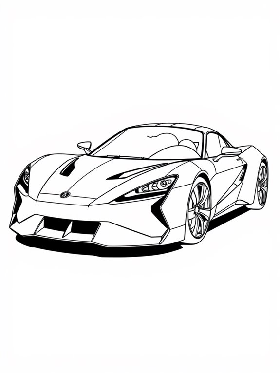 rimac car coloring page