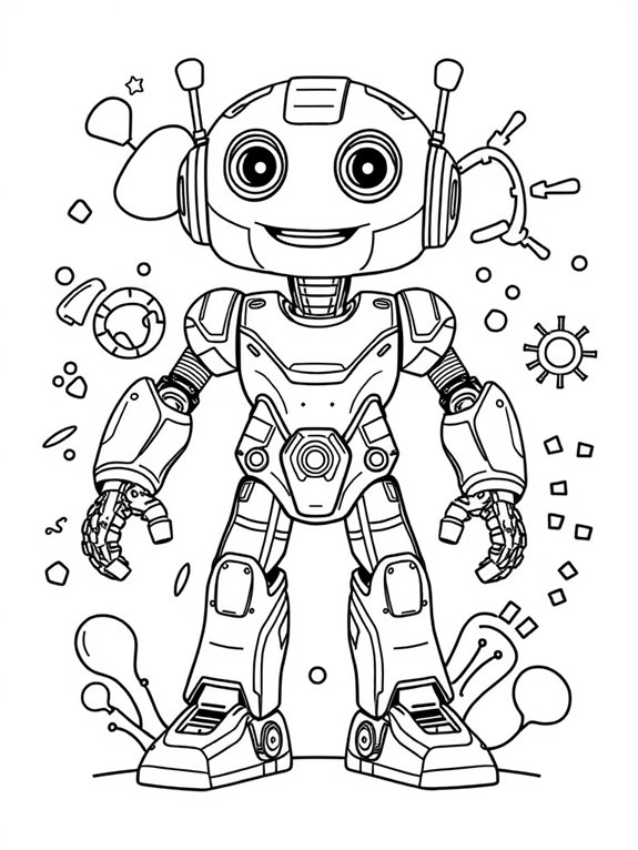 rimac robot coloring activity