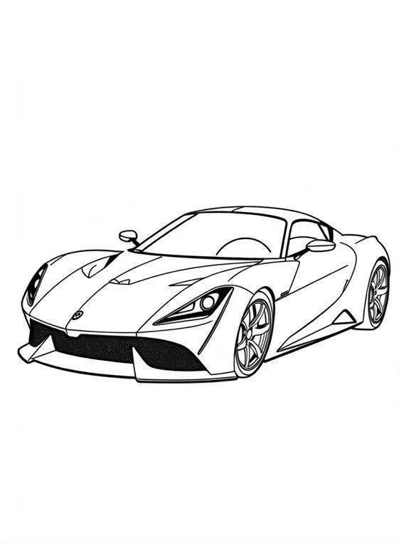 rimac sports car illustration