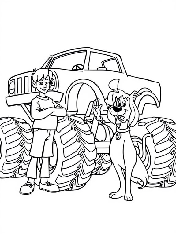 scooby doo monster truck adventure