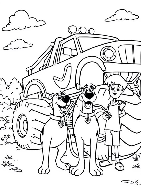 scooby doo monster truck adventure