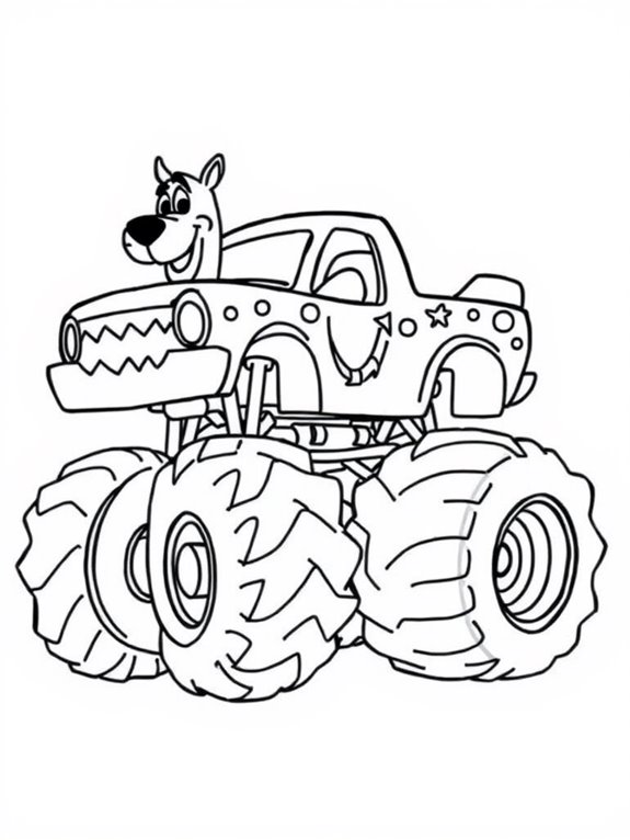 scooby doo monster truck design