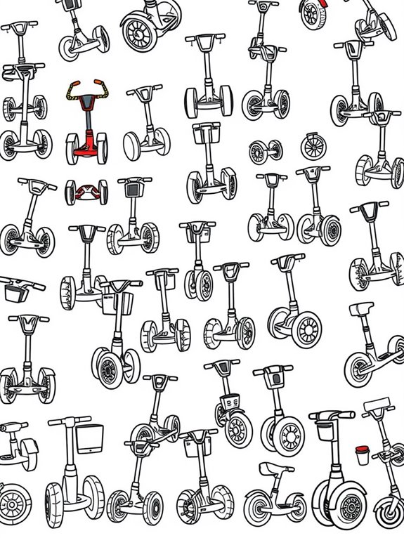 segway coloring page design