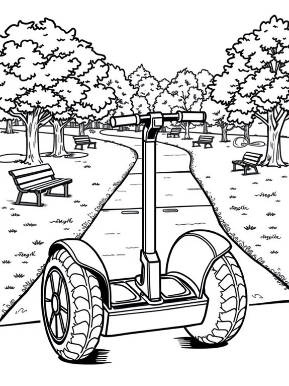 segway in park scene