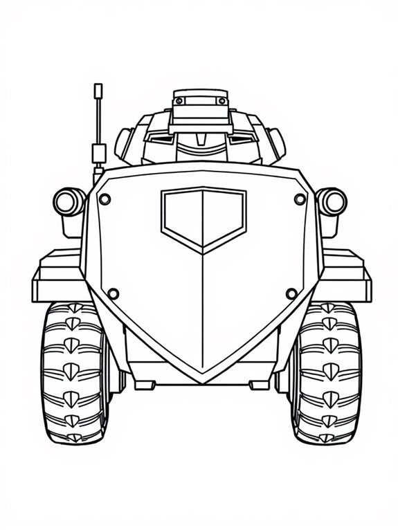 simple armored vehicle design