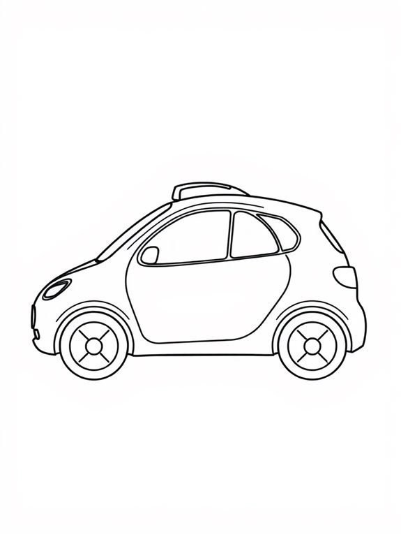 simple autonomous car illustration