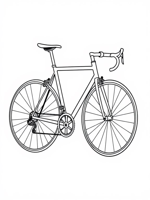 simple bike design illustration