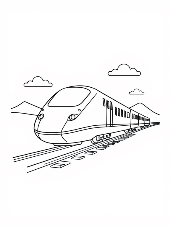 simple bullet train design