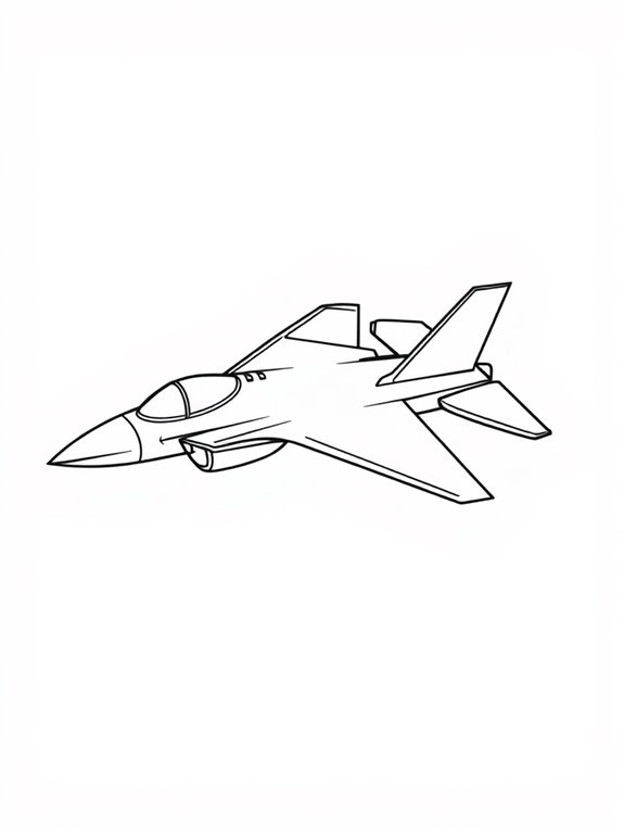 simple fighter jet design