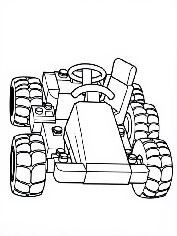 simple lego go kart design