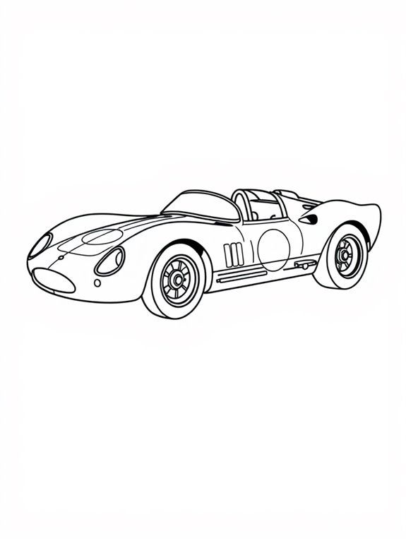 simple race car illustration