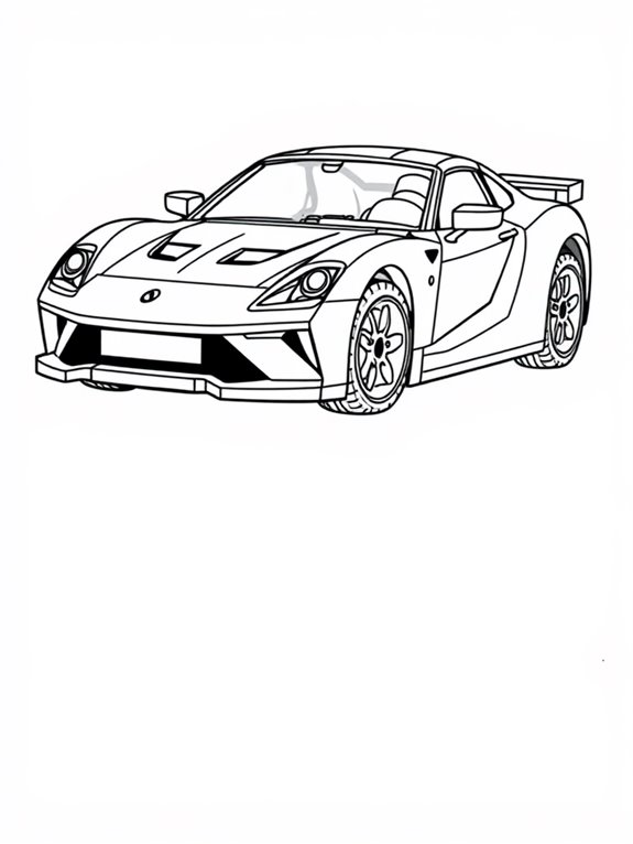 simple sports car illustration