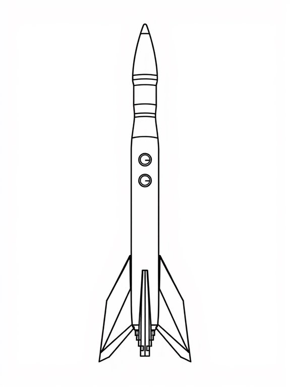 spacex rocket coloring page